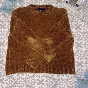 Corduroy feeling knit sweater.